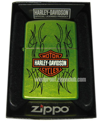 Harley Davidson Bar & Shiled Lurid Zippo Lighter No.24774