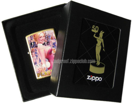 No.24870 Playboy Club 50th Anniversary Collector Edition Gold Dust Zippo