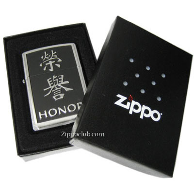 オナー・チャイニーズ・シンボル・ジッポー　Honor - Chinese Symbol Emblem Zippo