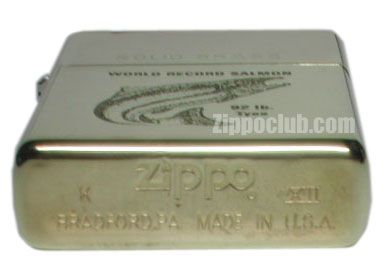 【zippo】ワールドレコード　サーモン　ジッポライター