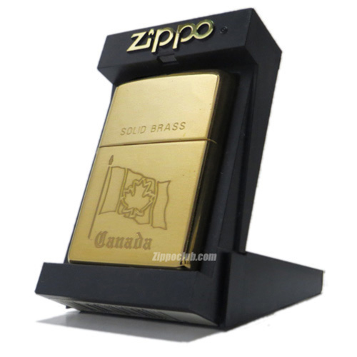 フラッグ・オブ・カナダ・ソリッド・ブラス / Zippo Flag of Canada Solid Brass