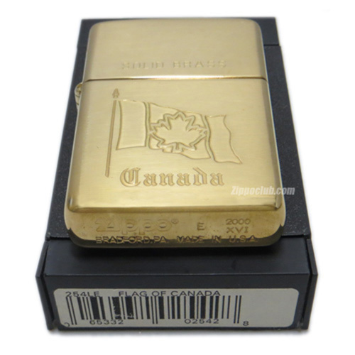 フラッグ・オブ・カナダ・ソリッド・ブラス / Zippo Flag of Canada Solid Brass