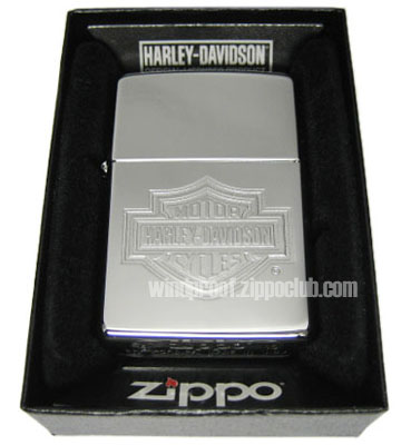 No.24776 Harley Davidson Bar & Shield High Polish Zippo Lighter