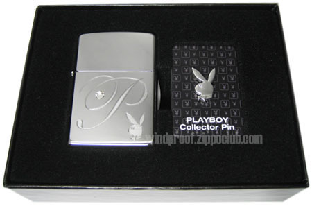 No.24778 Playboy Zippo Lighter and Pin Gift Set.