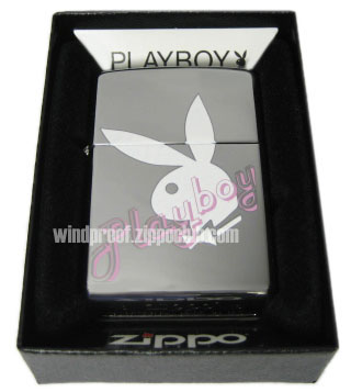 No.24790 Zippo Lighter with Playboy logo and White rabbit head