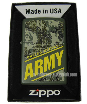 No.24828 Zippo Lighter with U.S. Army print