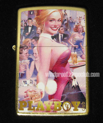 No.24870 Playboy Club 50th Anniversary Collector Edition Gold Dust Zippo
