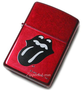 ローリング・ストーンズ・ブラック＆ホワイト・タング・ジッポー Rolling Stones Black & White Tongue