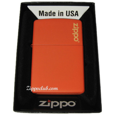 オレンジマット・ウィズ・ジッポー・ロゴ　Orange Matte w/Zippo logo