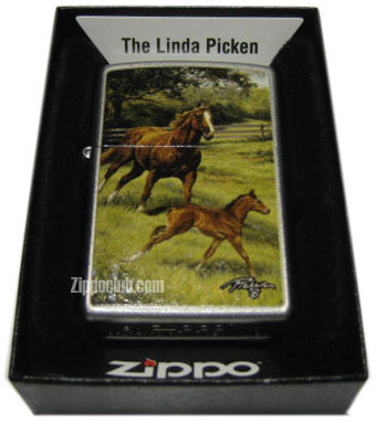 馬を描いたママズ・プライドZIPPO