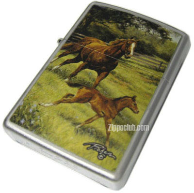 馬を描いたママズ・プライドZIPPO