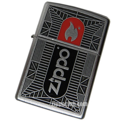 ジッポー・ブラック/レッド・エンブレム  Zippo Blk/Red Emblem
