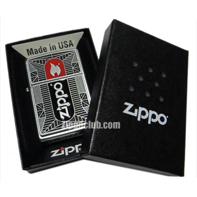 ジッポー・ブラック/レッド・エンブレム  Zippo Blk/Red Emblem
