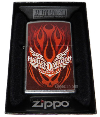ハーレーダビッドソン・ジッポー Harley Davidson (Flame Skull) 