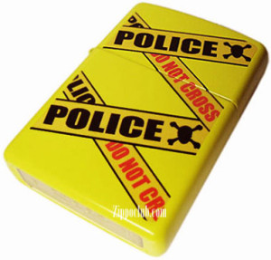 ポリスライン・コーションのZIPPO ポリスライン・コーションのZIPPO