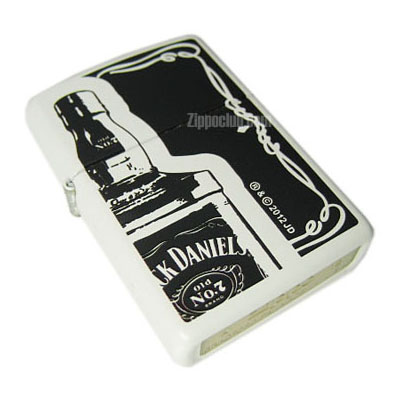 ジャックダニエル・ホワイトマット - Zippo Jack Daniel's White Matte
