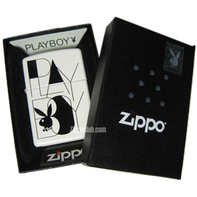 プレイボーイ・ブラック・ホワイト - Zippo Playboy Black White