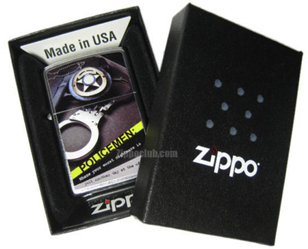 ポリスバッジ＆ハンドカフ・ジッポー Police Badge Handcuff Zippo